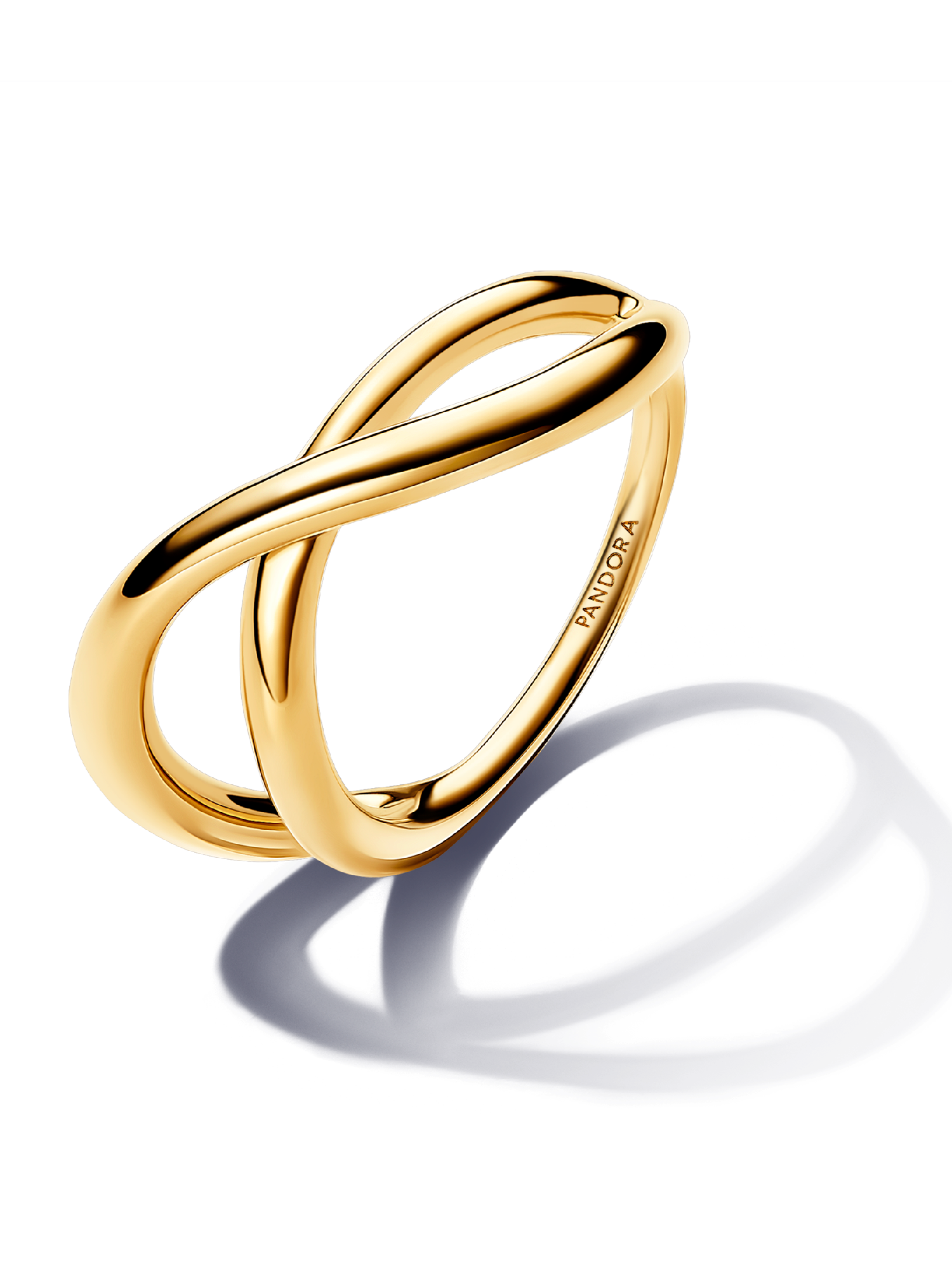 Organically Shaped Infinity Ring