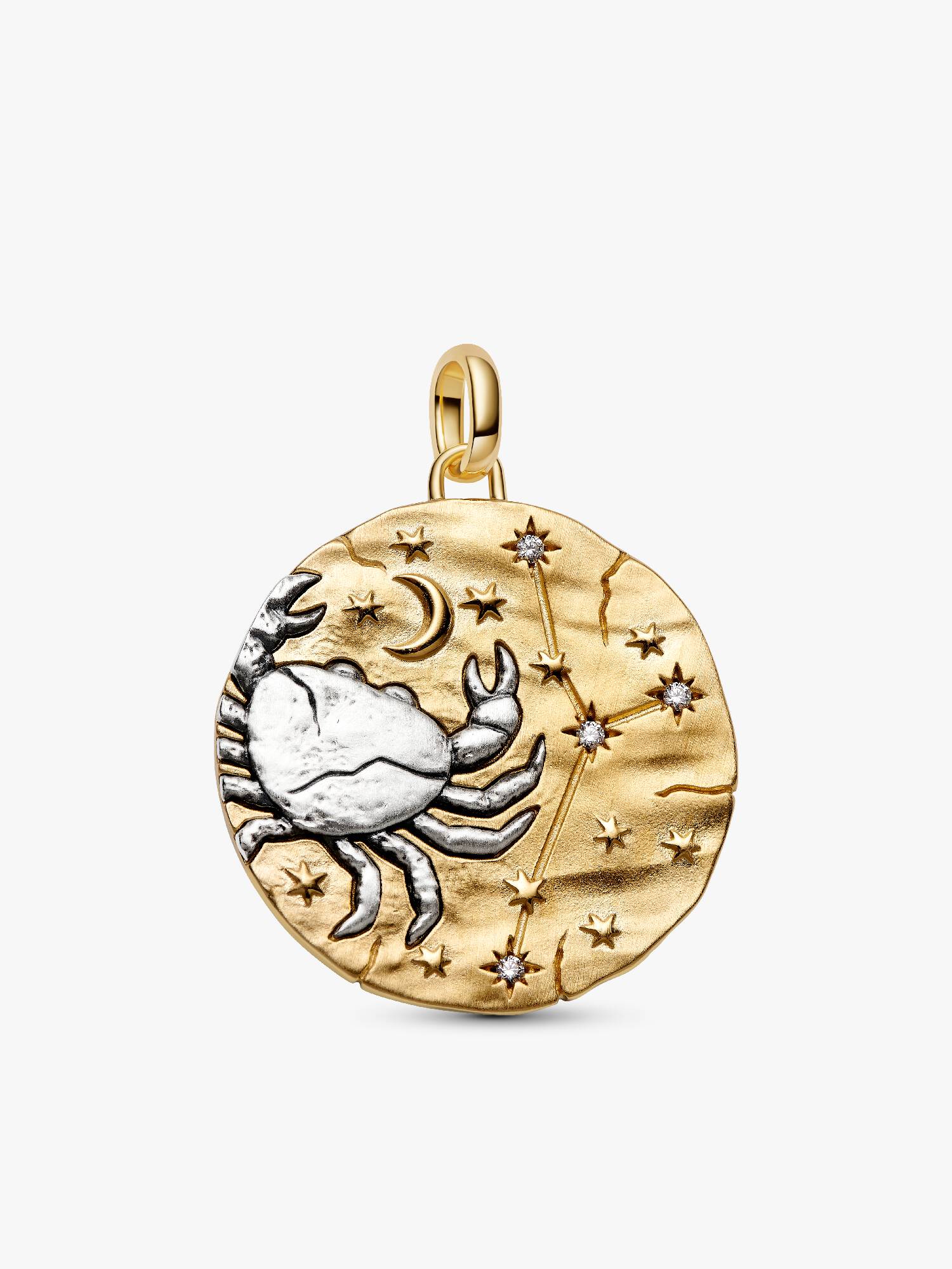 Cancer Zodiac Oversized Medallion Charm