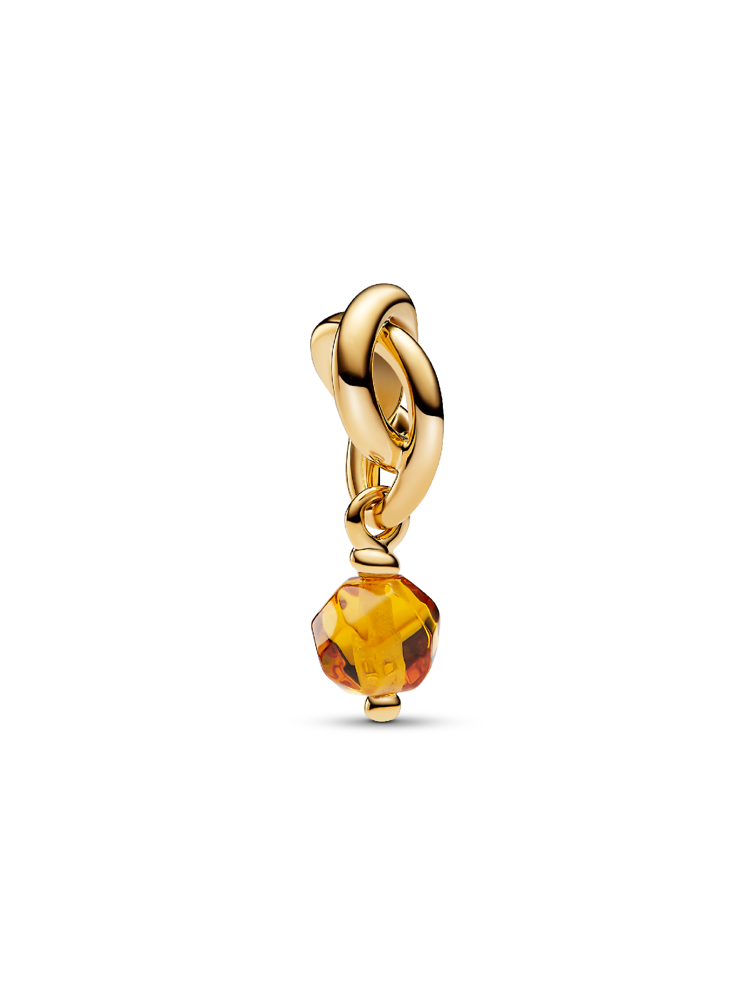 November Crystal Birthstone Eternity Circle Dangle Charm