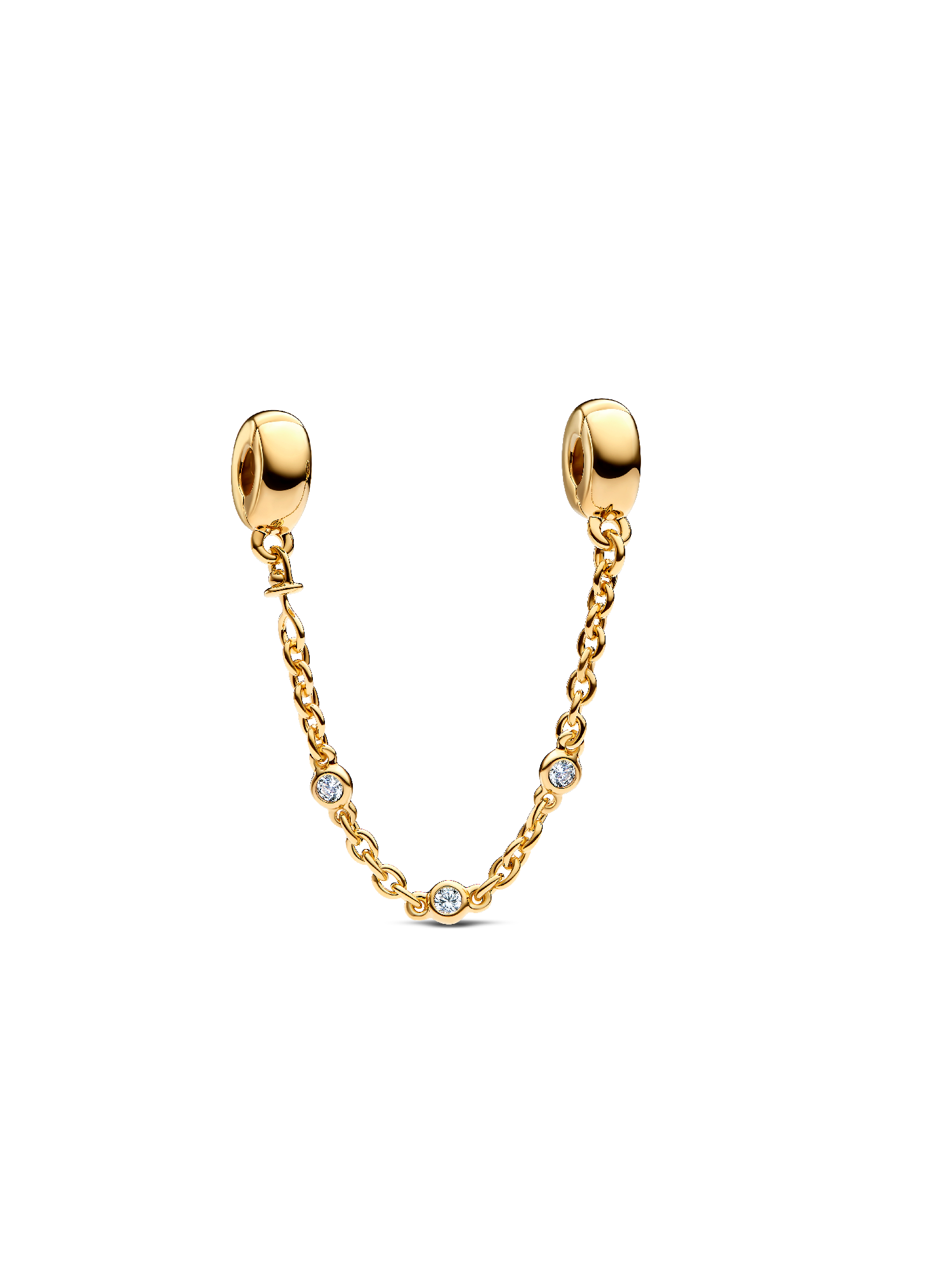 Triple Clear Stone Safety Chain