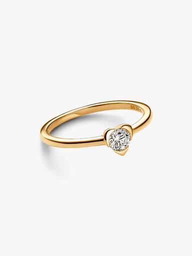 Lab-Grown Diamond Heart Ring