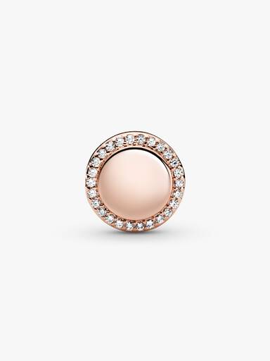 Engravable Sparkling Button Charm