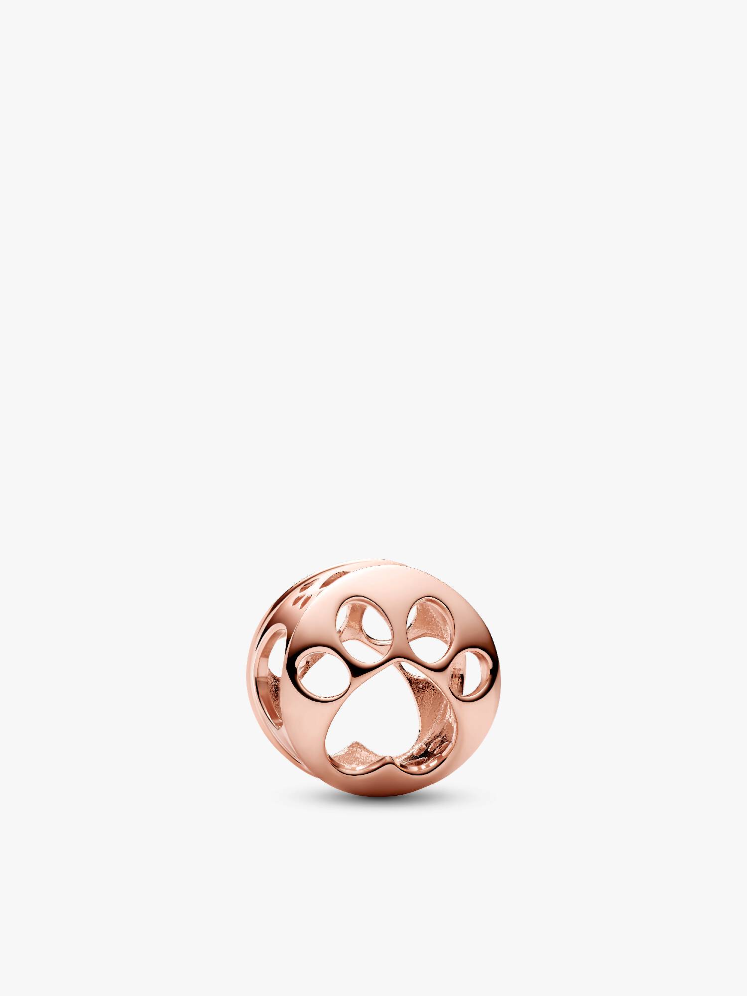 Paw 14k rose gold-plated charm