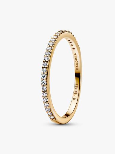 Pandora Era Lab-Grown Diamond Half Eternity Pavé Band Ring