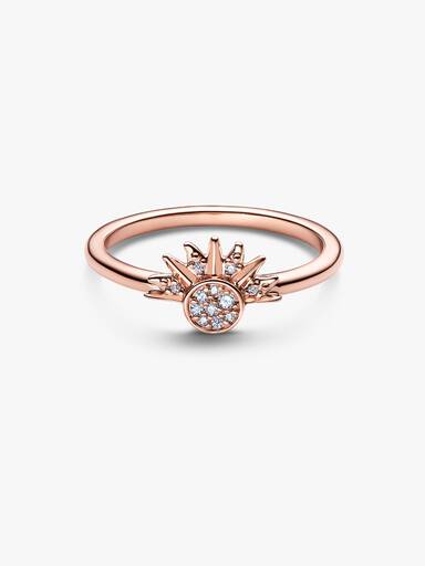 Celestial Sparkling Sun Ring
