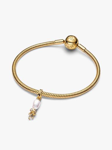 Treated Freshwater Cultured Baroque Pearl Squid Dangle Charm