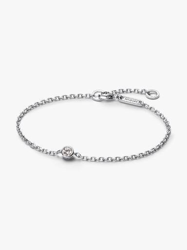 Pandora Era Lab-Grown Diamond Bezel Chain Bracelet