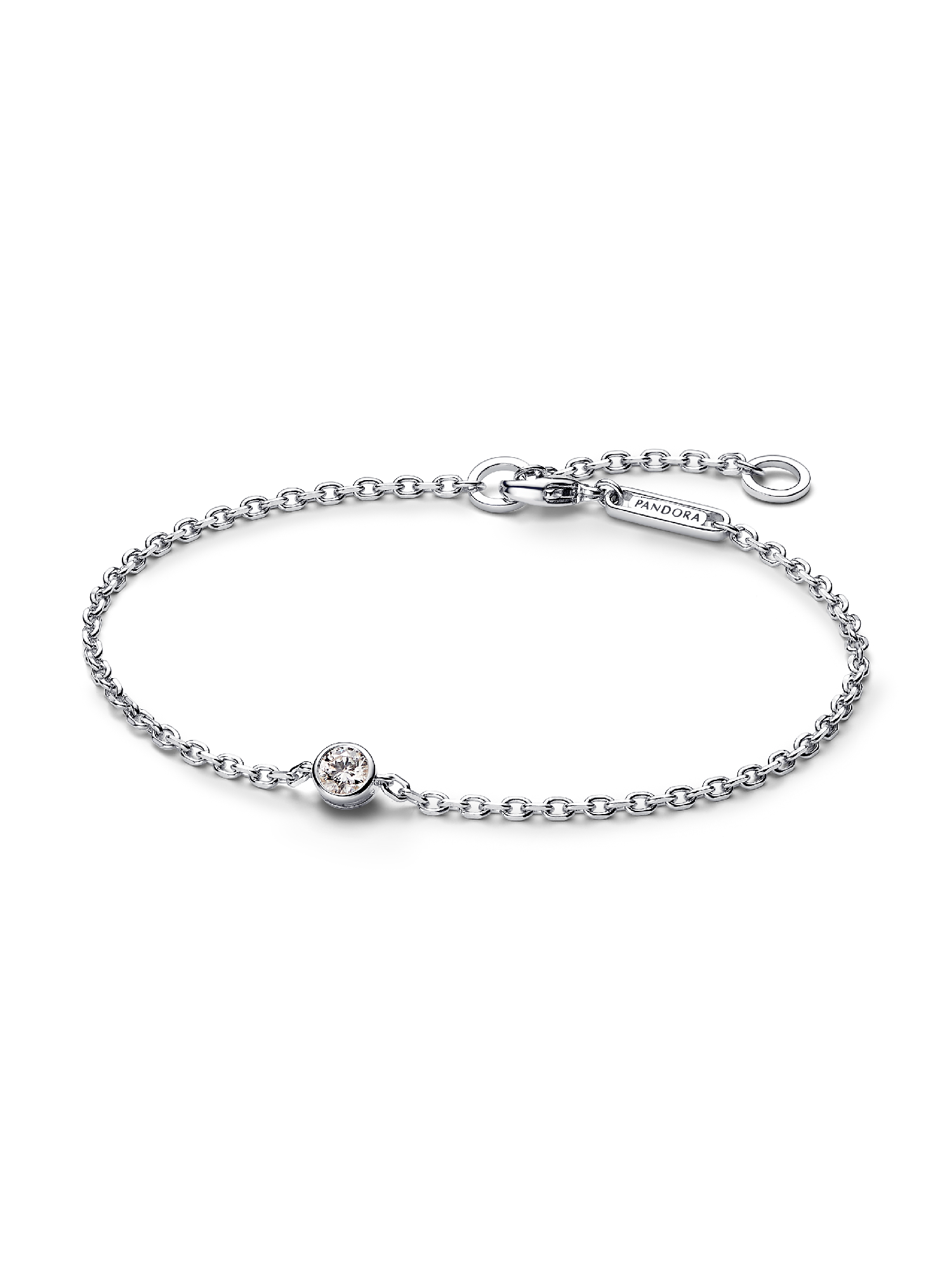 Pandora Era Lab-Grown Diamond Bezel Chain Bracelet