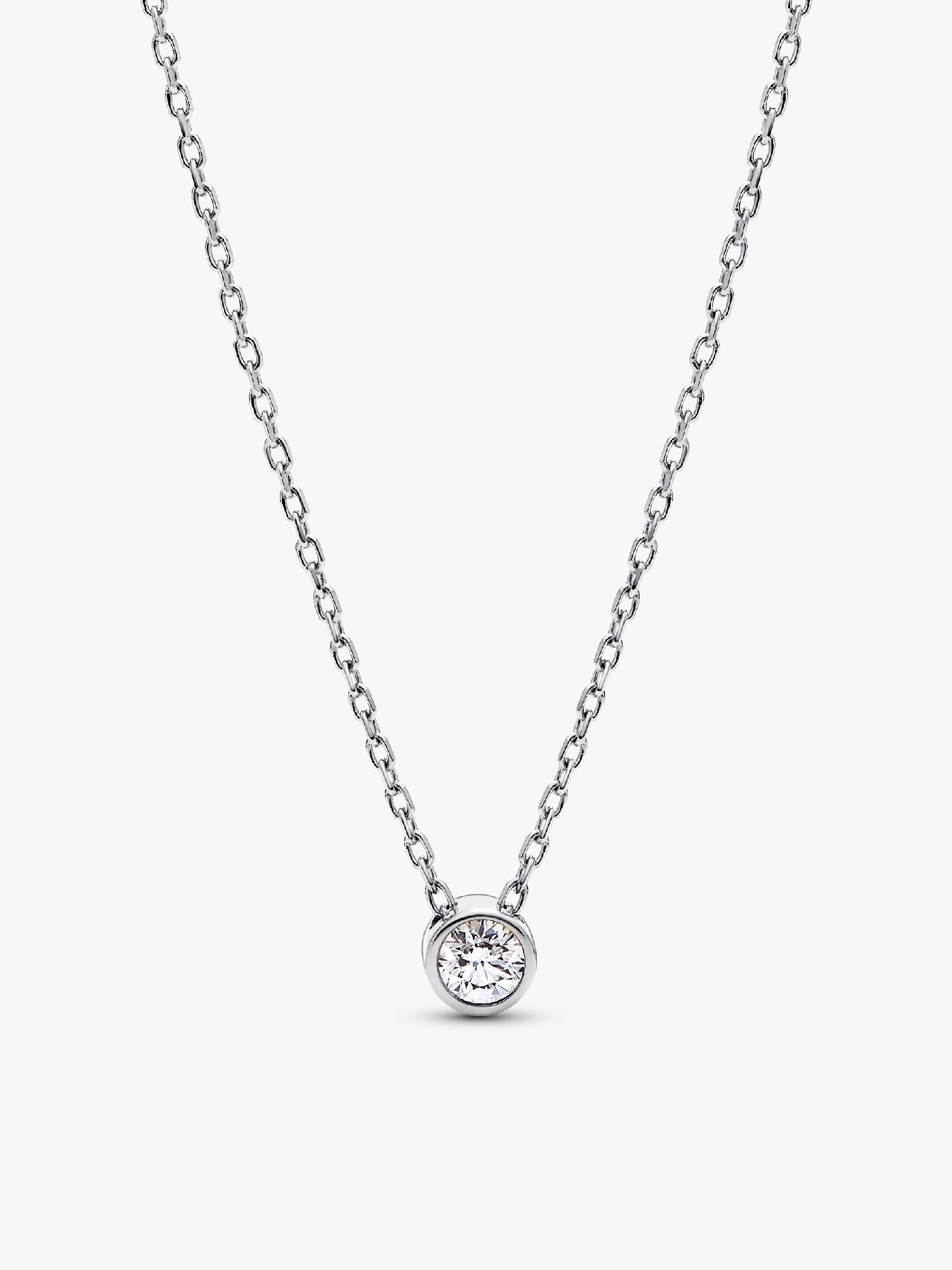 Pandora Era Lab-Grown Diamond Bezel Pendant Necklace