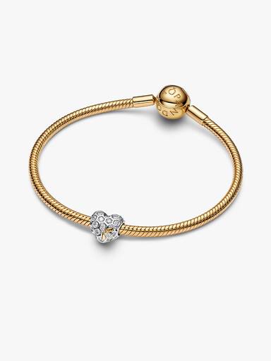 Bridgerton Honeycomb & Bee Heart Charm