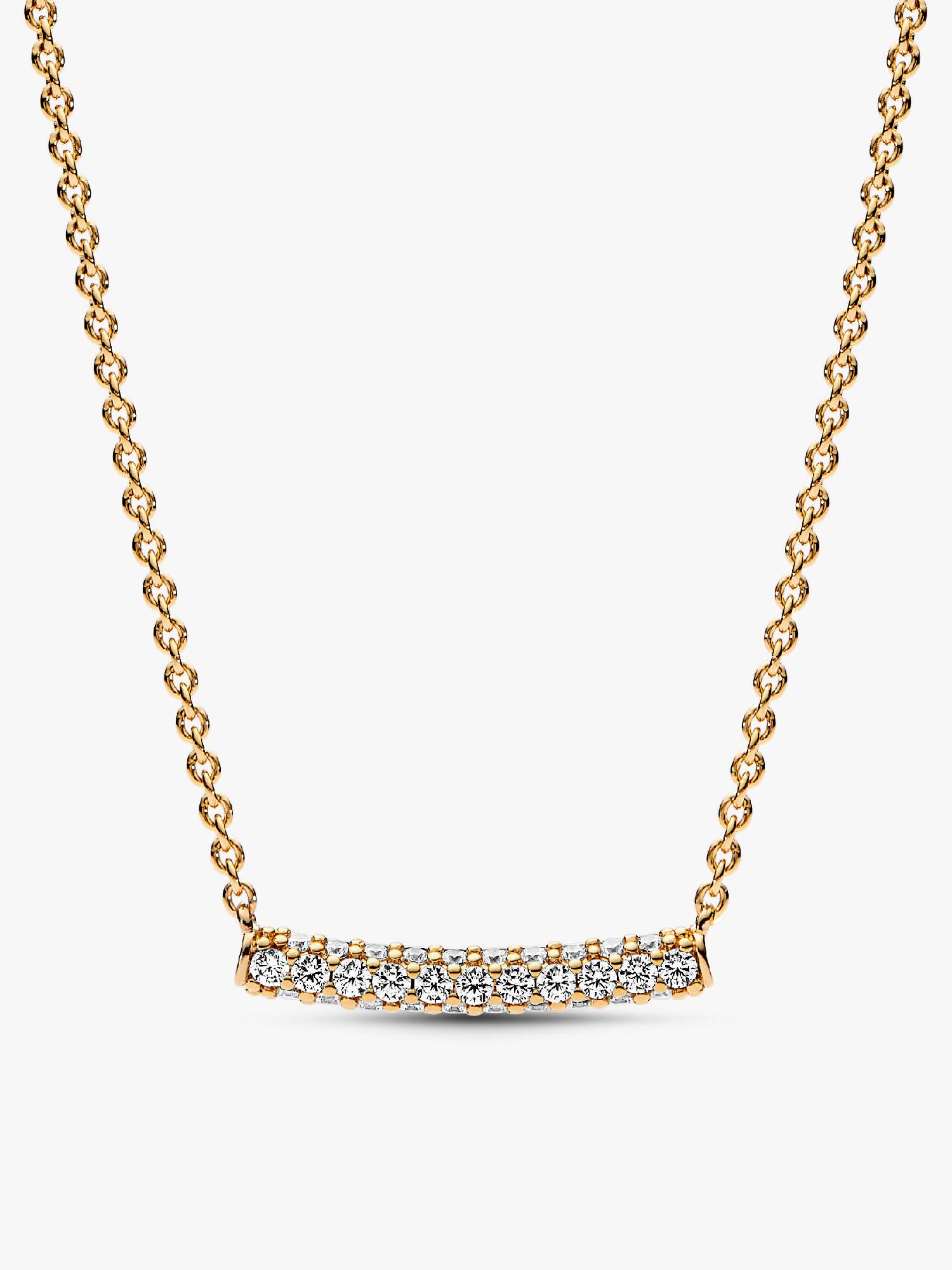 Pandora Timeless Pavé Single-row Bar Collier Necklace
