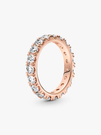 Sparkling Row Eternity Ring