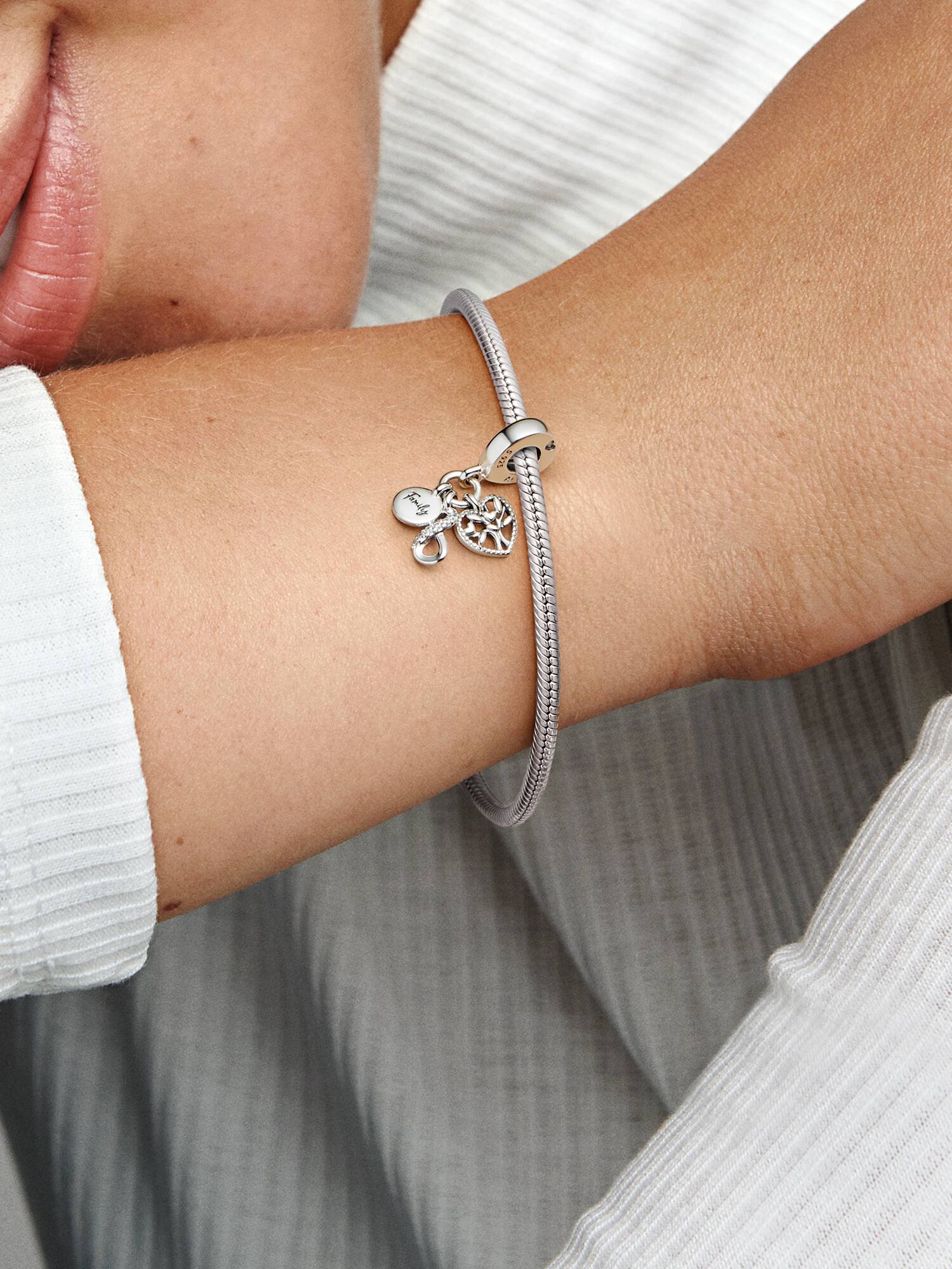 Family Infinity Triple Dangle Charm