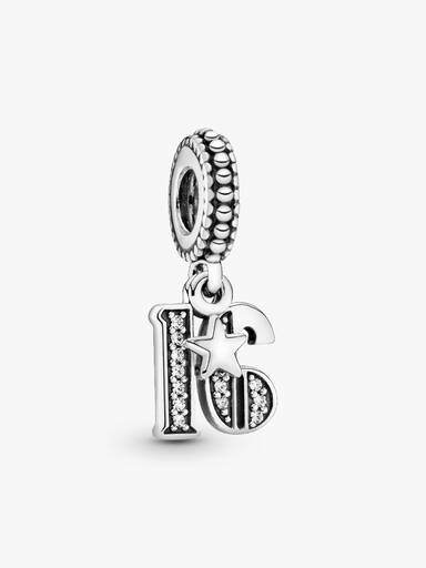 16th Celebration Dangle Charm