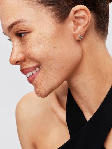 Triple Star Stud Earrings
