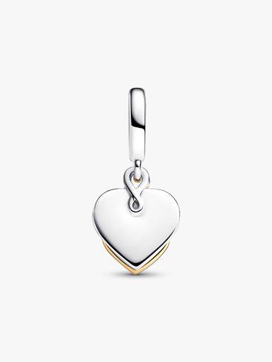 Lab-grown Diamond Engravable Mum Double Dangle Charm