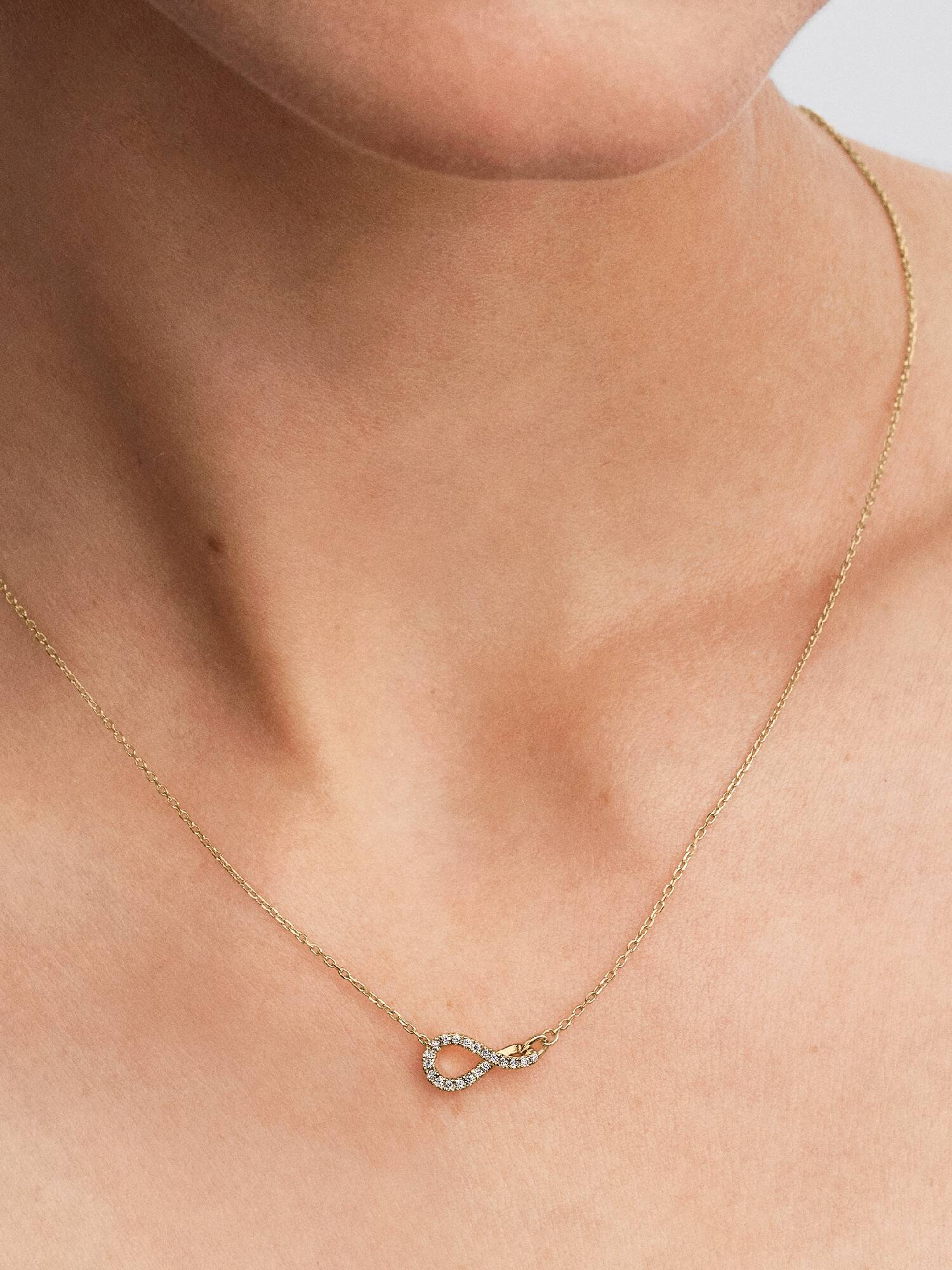 Pandora Infinite Lab-grown Diamond Pavé Pendant Necklace