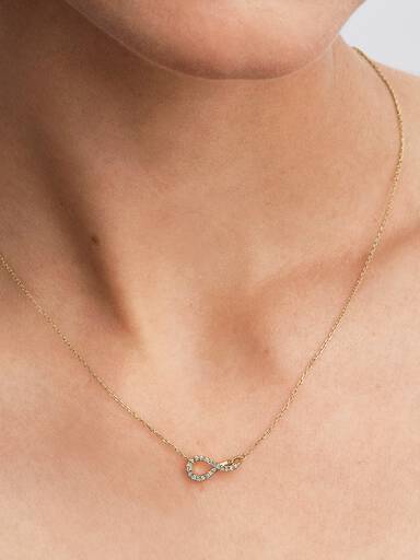 Pandora Infinite Lab-grown Diamond Pavé Pendant Necklace