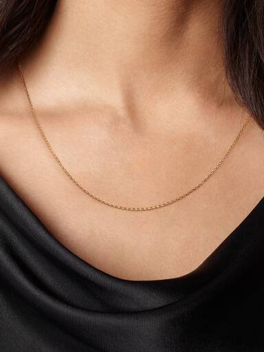 14k Gold Cable Chain Necklace