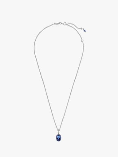 Sparkling Statement Halo Pendant Necklace