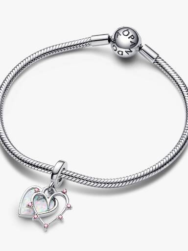 Friendship Opalescent Double Dangle Charm
