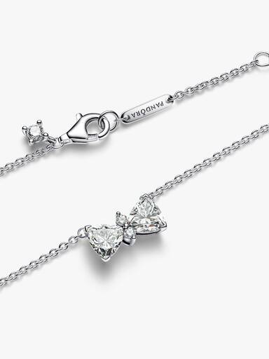Sparkling Bow Necklace