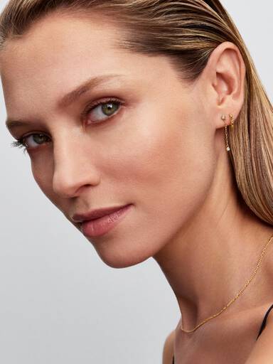 Pandora Era Figaro Hoop Earrings