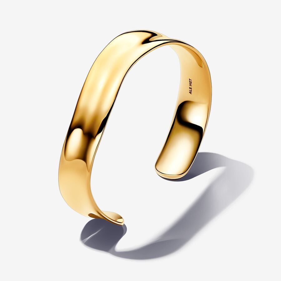 Organically Shaped Broad Open Bangle image number 0