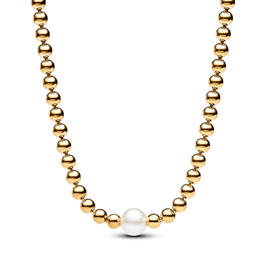 Treated Freshwater Cultured Pearl & Beads Collier Necklace
