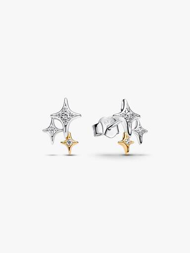 Triple Star Stud Earrings