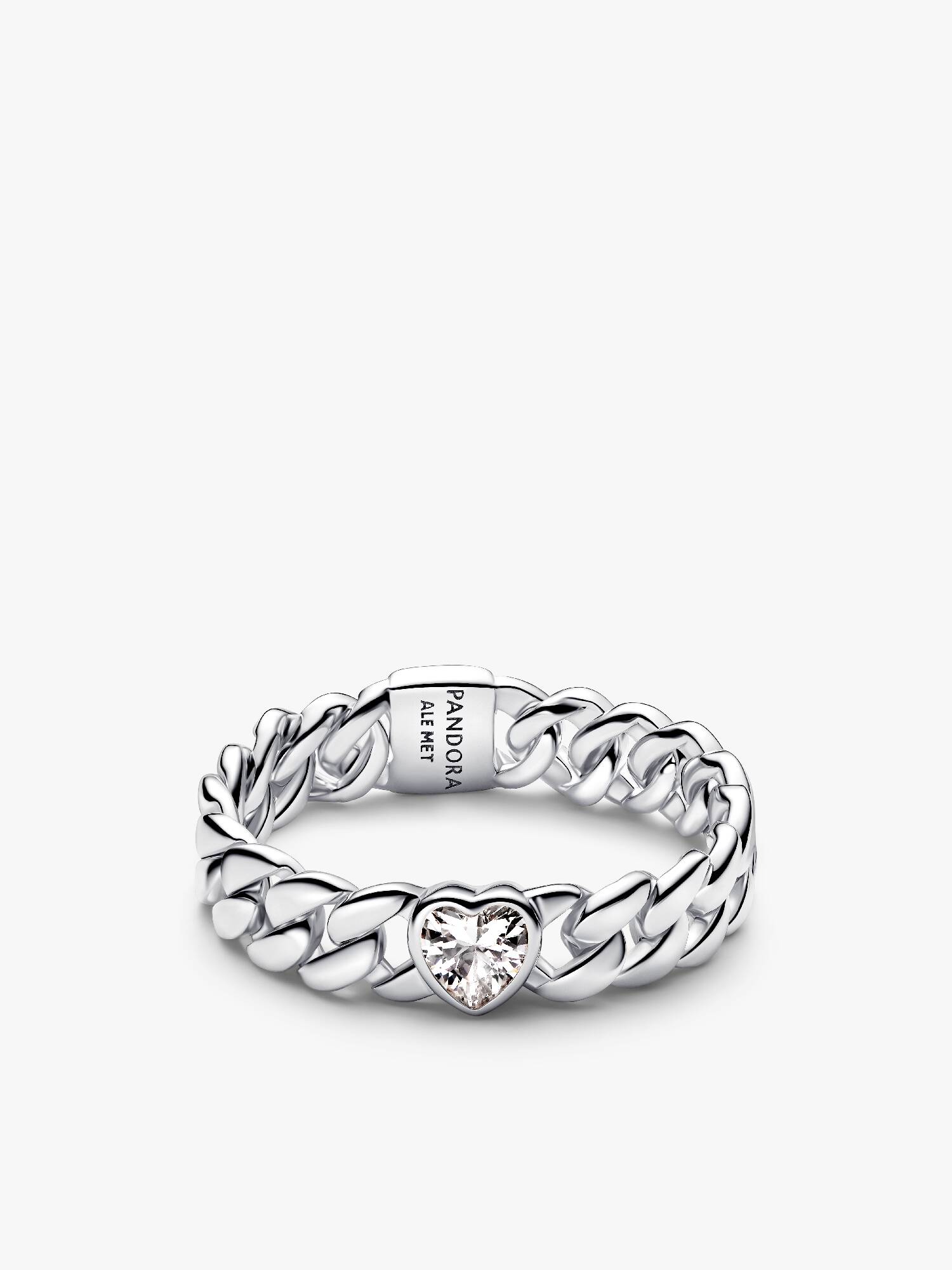 Heart Cuban Chain Ring