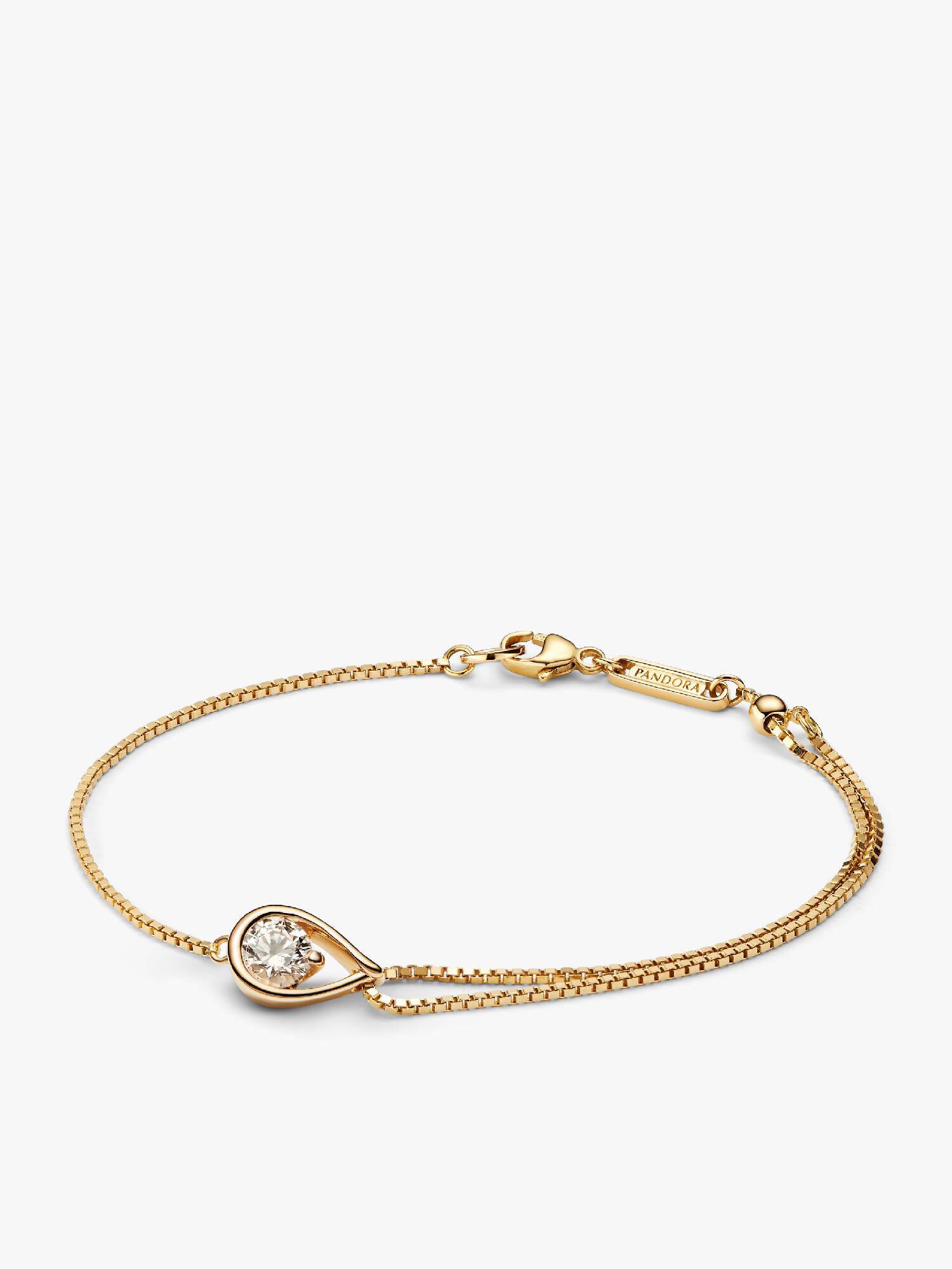 Pandora Infinite Lab-Grown Diamond Double Chain Bracelet