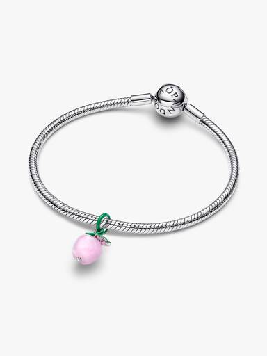 Murano Pink Apple Charm