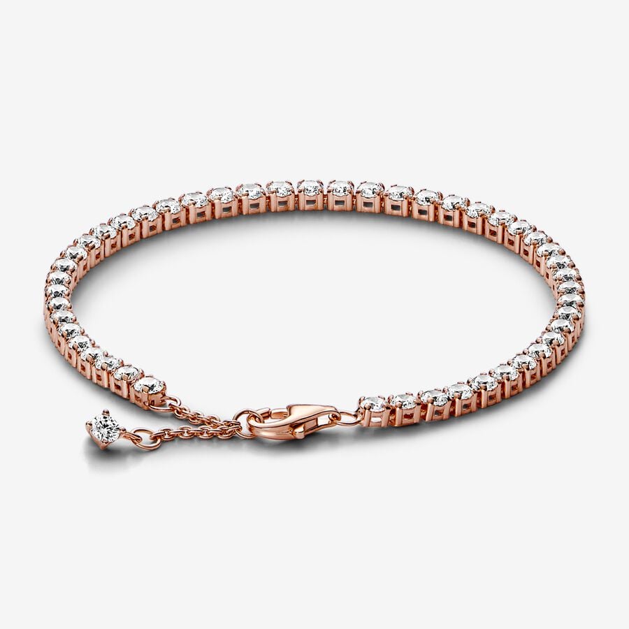 Sparkling Blue Tennis Bracelet