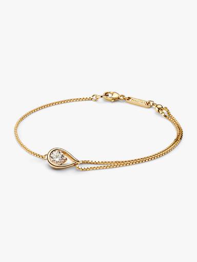 Pandora Infinite Lab-Grown Diamond Double Chain Bracelet