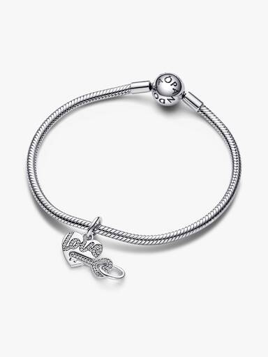 Splittable Heart & Key Dangle Charm