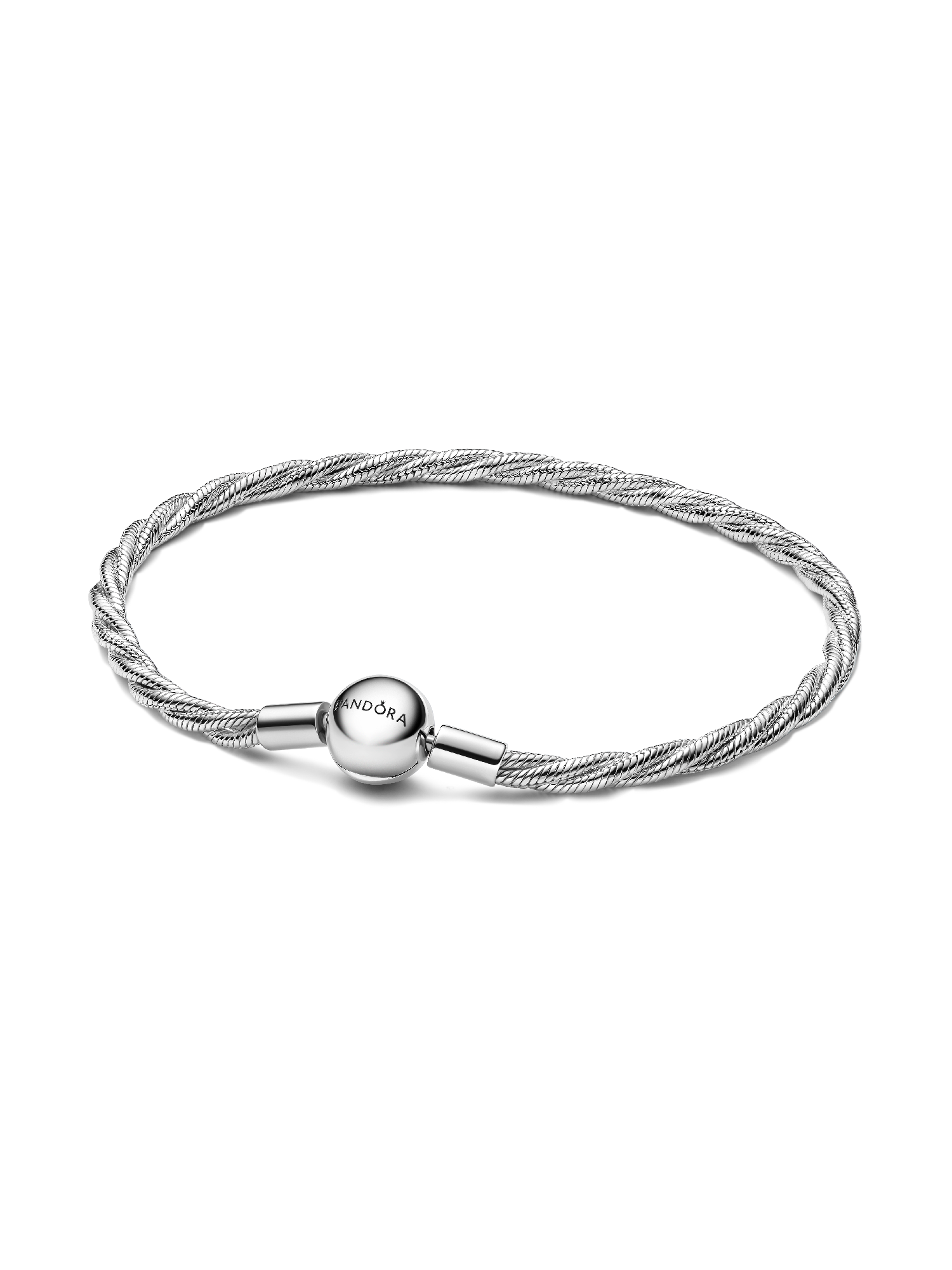 Round Pandora Clasp Twisted Snake Chain | Sterling silver | Pandora NZ