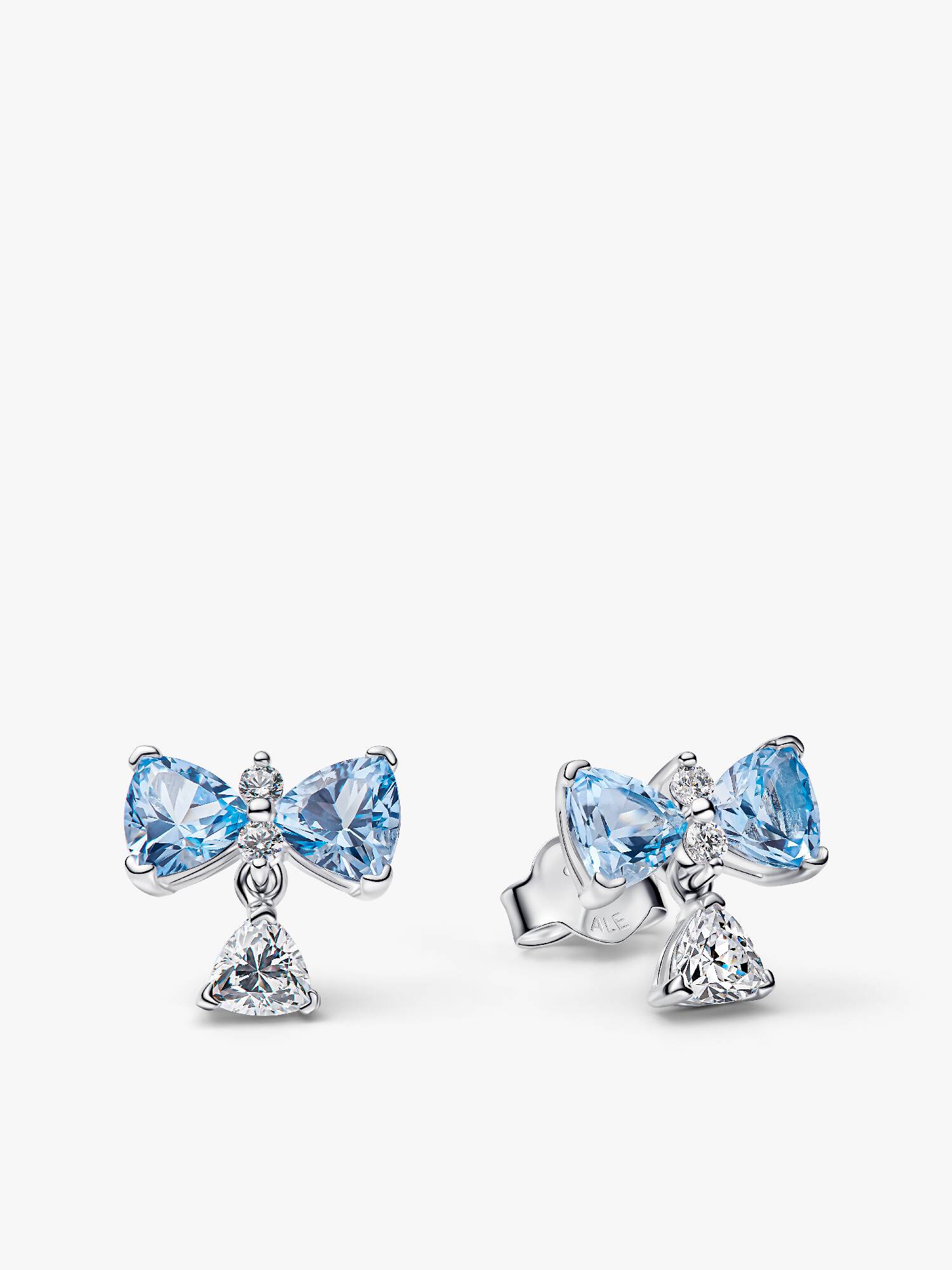 Bridgerton Blue Bow Stud Earrings