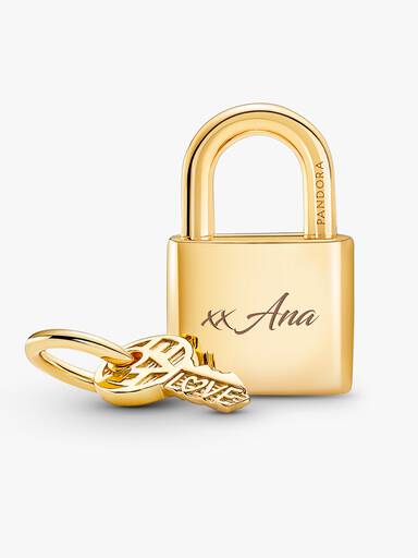 Padlock & Key Dangle Charm