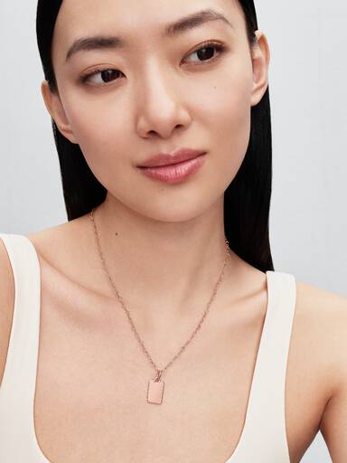 Engravable Rectangle Tag Pendant