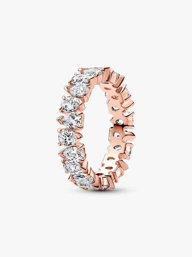 Alternating Sparkling Band Ring
