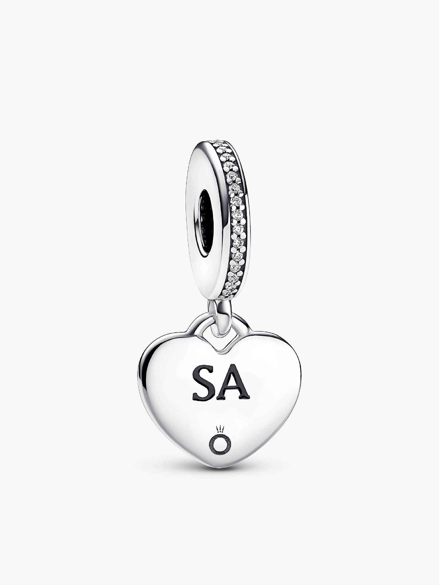 South Australia Engravable Dangle Heart Charm