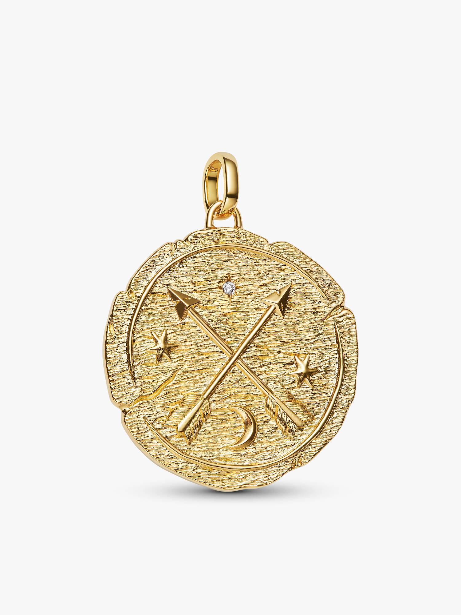 Crossing Arrows Oversized Talisman Charm