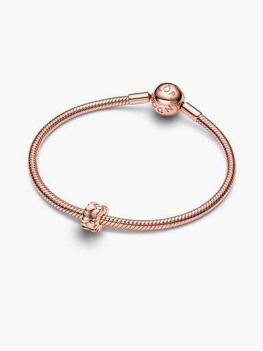 Hearts 14k rose gold-plated clip