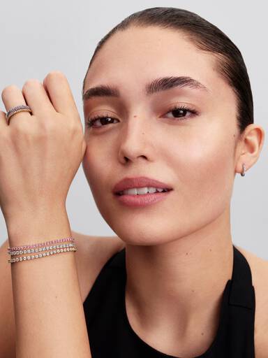 Pink Small Tennis Bracelet
