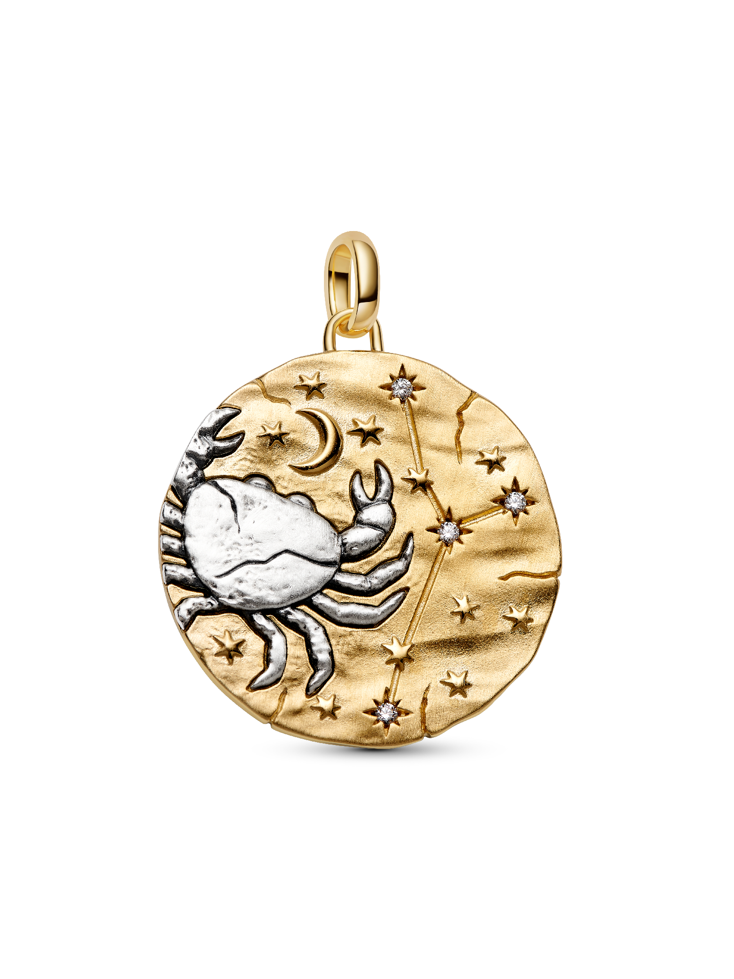Cancer Zodiac Oversized Talisman Charm