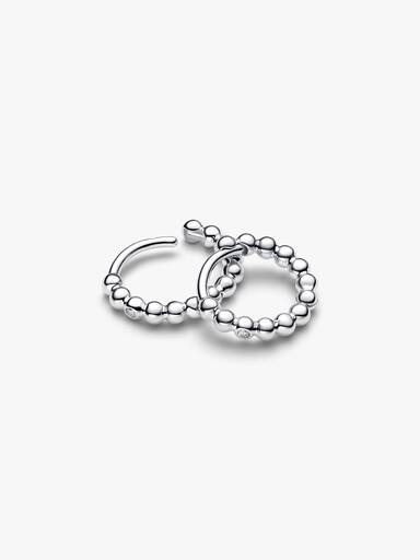 Beaded Huggie Earrings