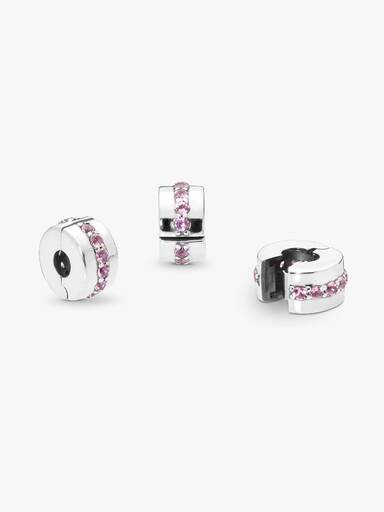 Pink Sparkling Row Clip