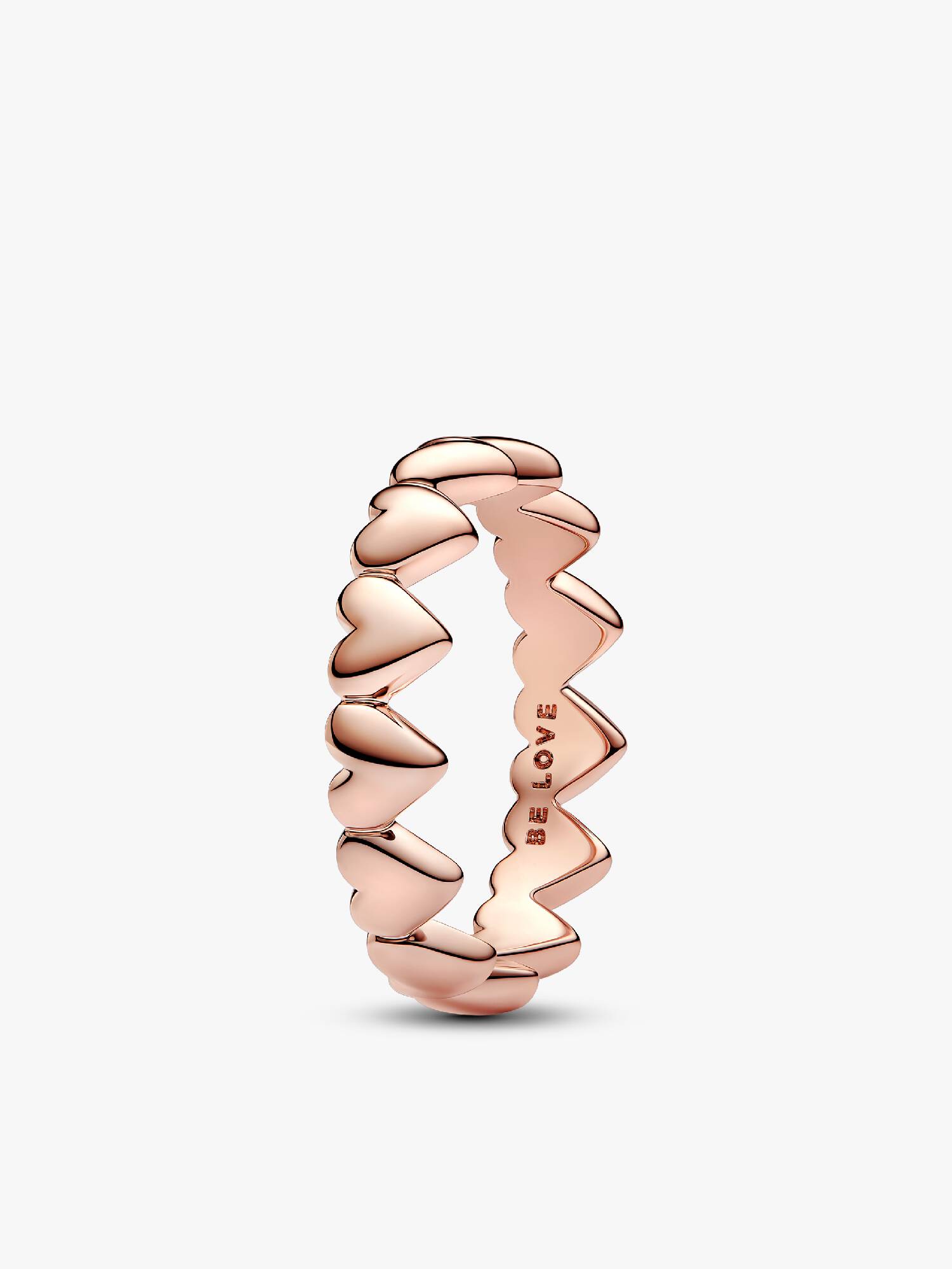 Row of Hearts Ring