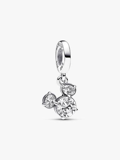 Disney Mickey Mouse Sparkling Head Silhouette Dangle Charm